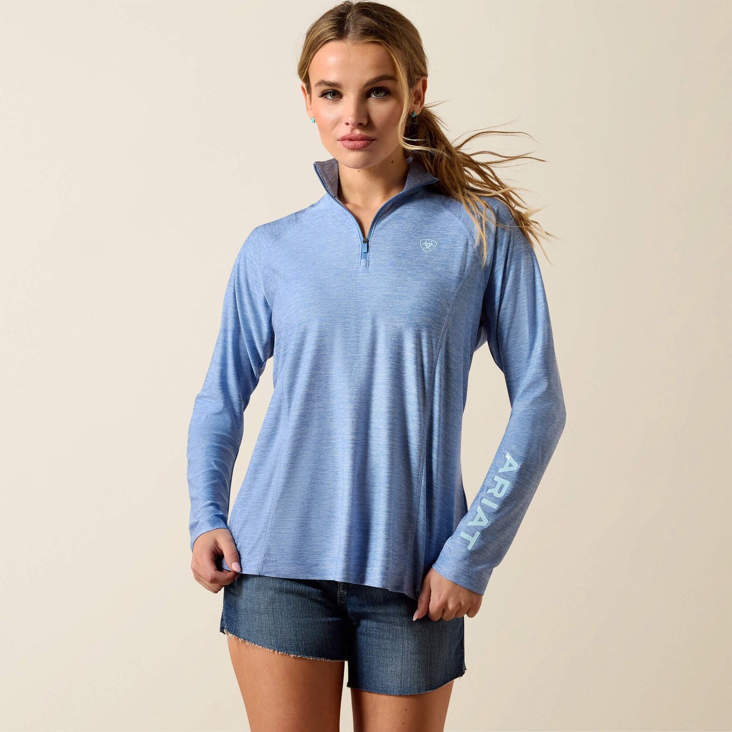 10071248 WMS LAGUNA 1/4 ZIP LS
