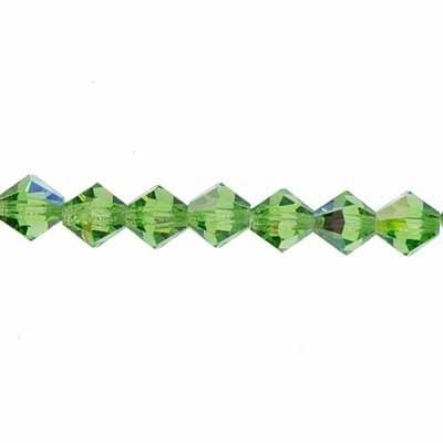 Preciosa 5in Strand Rondell 8mm15pcs Peridot AB