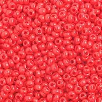 Seed Beads 10/0 Op. Medium Red 1027