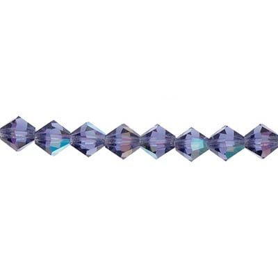 Preciosa 5in Strand Roundell 8mm 15 pcs Tanzanite AB