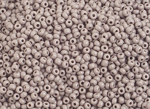 Seed Beads 10/0 Op. Grey Strung 1061