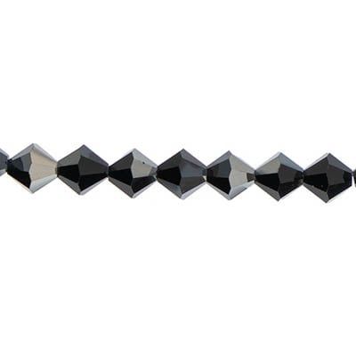 Preciosa 5in Strand Rondell 8mm 15pcs Hematite (HC)