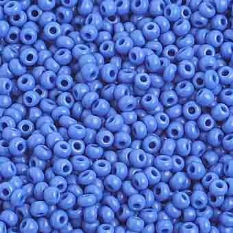 Seed Beads 10/0 Opaque Medium Blue 1007