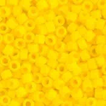 Delica 11/0 Rd Yellow Canary Opaque Matte 1582V TOP # 57