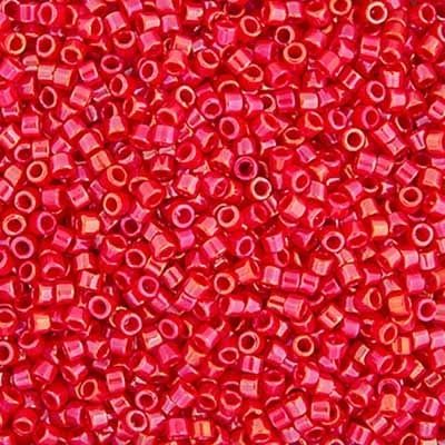 Delica 11/0 Rd Red AB 0214V TOP # 53
