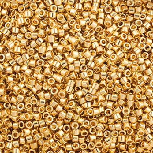 Delica 11/0 RD Gold 24kt AB Plated 0031V TOP # 55