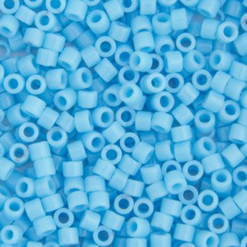 Delica 11/0 Rd Light Blue Opaque 0725V TOP # 46