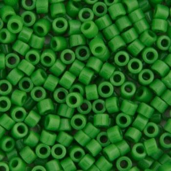 Delica 11/0 Rd Green Pea Opaque 0724V TOP # 52