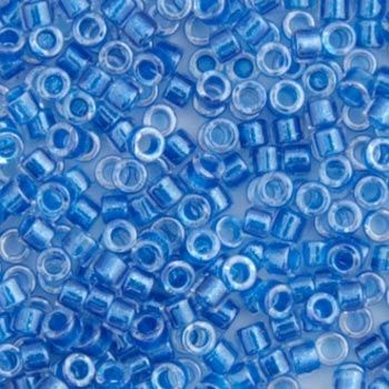 Delica Program 11/0 Rd Blue Cerulean Sparkle Crystal Lined 0920V