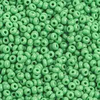 Seed Bead 10/0 Op. Medium Green 1019