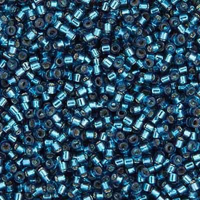 Delica 11/0 RD Blue Zircon Silver Lined-Dyed 0608V TOP # 169