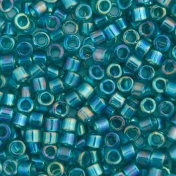 Delica 11/0 Rd Teal Caribbean Transparent Ab 1248V TOP # 178