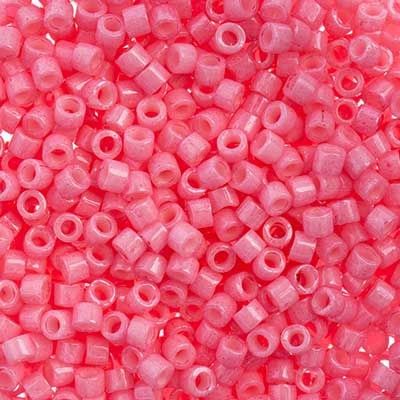 Delica 11/0 RD Pink Carnation Opaque Dyed 1371V TOP 6