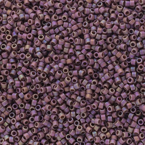 Delica 11/0 Frosted Glazed Rainbow Light Purple 2321V