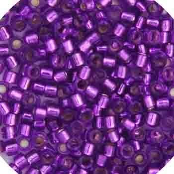 Delica 11/0 RD Magenta Silver Lined-Dyed 1345V TOP # 127