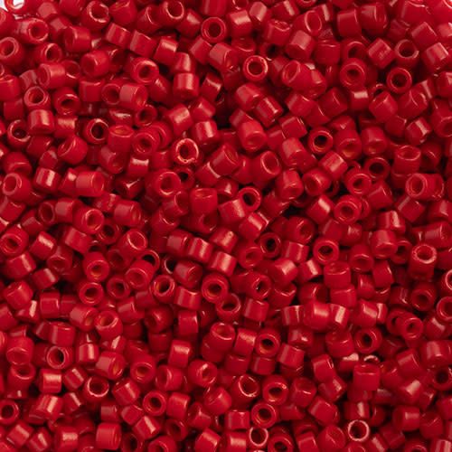 Delica 11/0 Rd Bright Red Matte-Dyed 0791V TOP # 42