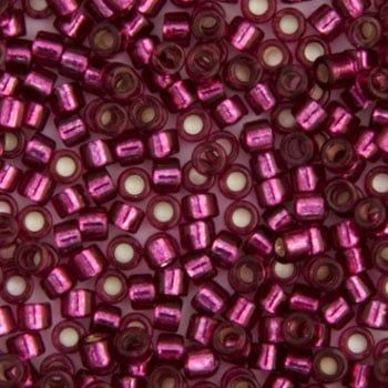 Delica 11/0 RD Raspberry S/L Dyed 1342V TOP # 175