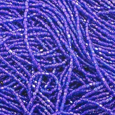 3 Cut Beads 10/0 Sapphire Pink Lined Rainbow  1850