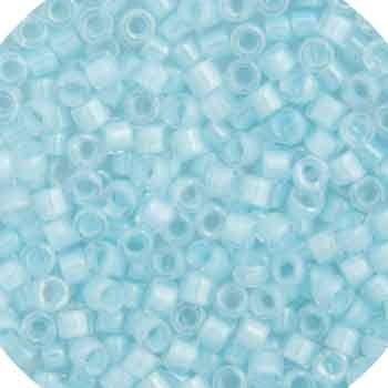 Delica Program 11/0 RD Aqua AB Lined-Dyed 0078V