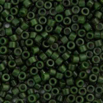 Delica 11/0 Rd Forest Green Op. Dyed 0663V TOP # 63