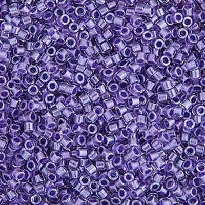 Delica 11/0 RD Purple Sparkle Crystal Lined 0906V TOP # 155