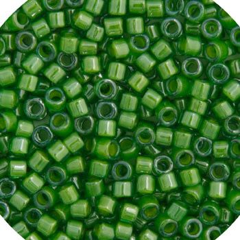 Delica 11/0 Rd Green Lime Lined-Dyed 0274V TOP # 177
