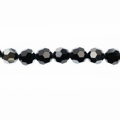 Preciosa 5in Strand Round 8mm 15pcs Hematite (HC)