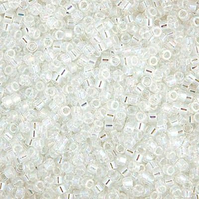 Delica 11/0 5.2g Vial Crystal AB 0051V Top #18