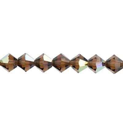 Preciosa 5in Strand Rondell 6mm 21pcs Smoke