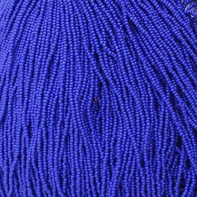 Seed Beads 11/0 Royal Blue Op. Strung. 4922