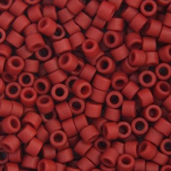 Delica 11/0 RD Dark Red Maroon Metallic Matte 0378V TOP # 191