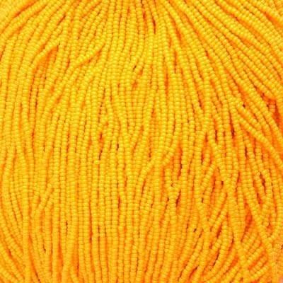 Seed Beads11/0 Op. Light Orange Strung 34918