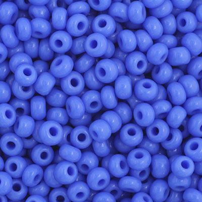 Seed Beads 11/0 Op. Blue Strung 01026