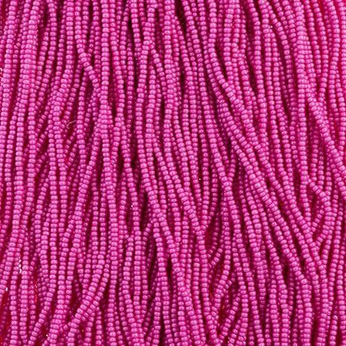 Czech Seed Bead 11/0 Terra Intensive Pink Strung 114