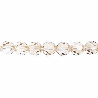 Preciosa 5in Strand Round 8mm 15pcs Honey