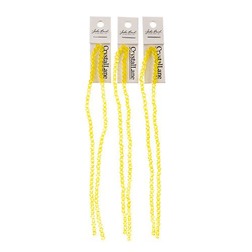 Crystal Lane Bicone 4mm Transparent Yellow 90109-20