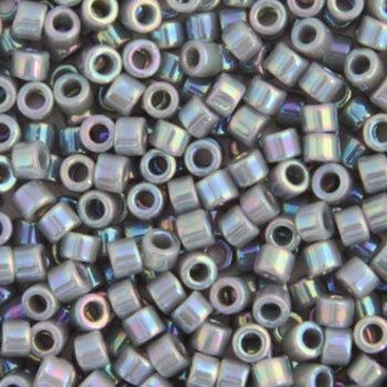 Delica 11/0 RD Grey Opaque AB 0168VTOP # 141