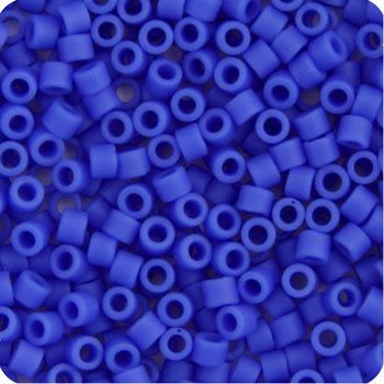 Delica 11/0 Rd Blue Cyan Opaque Matte 1588V TOP # 90