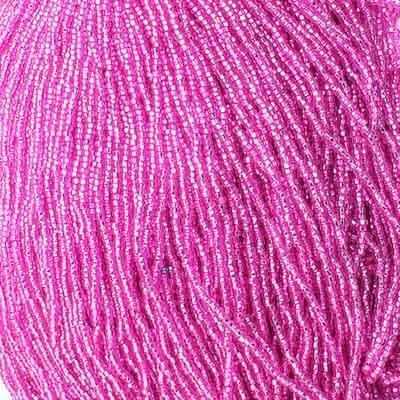 Seed Beads 10/0 S/L Dyed Fuchsia 1394s