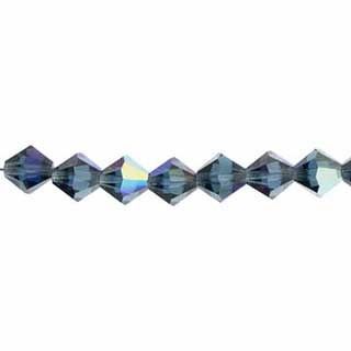Preciosa Czech Crystal Bead Rondell 4mm 40pcs  Montana AB 084