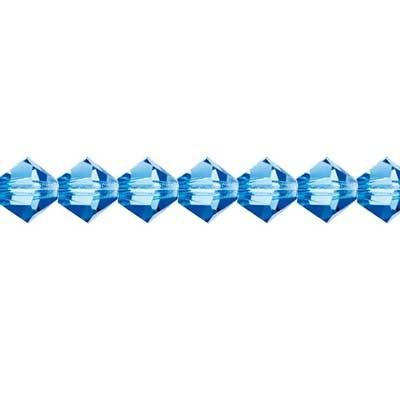 Preciosa Czech Crystal Bead Rondell 4mm 40pcs 451 69 302 Sapphire 102