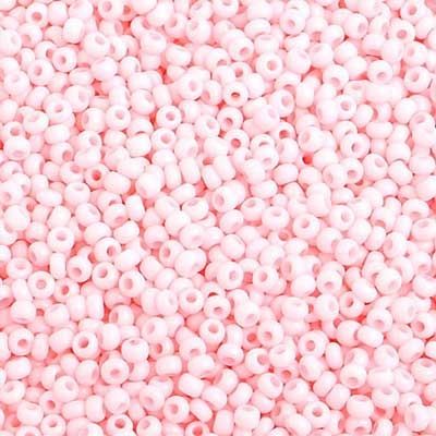 Seed Beads 10/0 Chalk Light Pink SOLGEL Strung  40003
