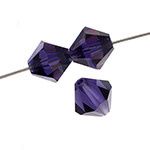 Preciosa Czech Crystal Bead Rondell 4mm 40pcs  Deep Tanzanite AB