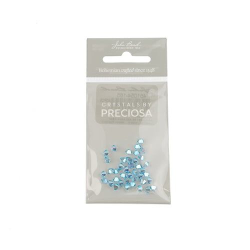 Preciosa Czech Crystal Bead Rondell 4mm 40pcs 451 69 302 Aqua AB2x 165