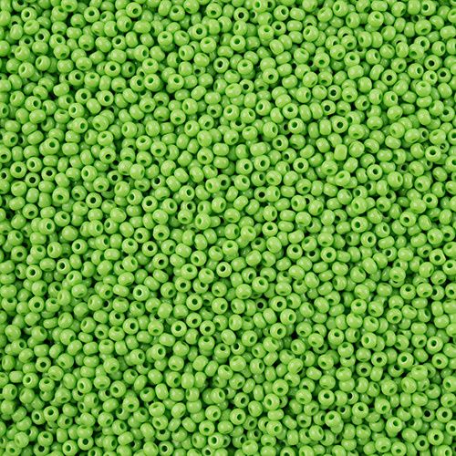Czech Seed Bead 11/0 Cut Opaque Light Green