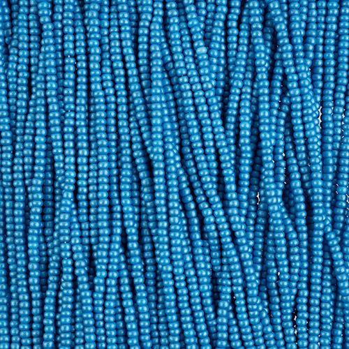 10/0 PermaLux Dyed Chalk Dark Turquoise Strung 42118S