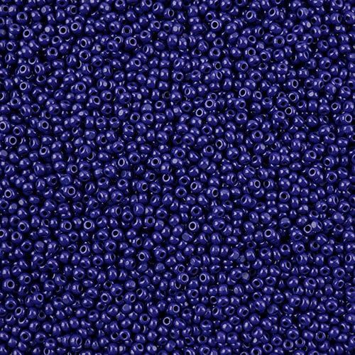 Seed Bead 11/0 Cut Opaque Dark Royal Blue 100 g Bag Loose