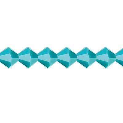Preciosa Czech Crystal Bead Rondell 4mm 40pcs Turquoise 153