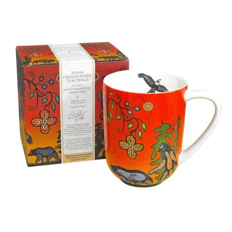 Seven Gramdfather Teachings Porcelain Mug