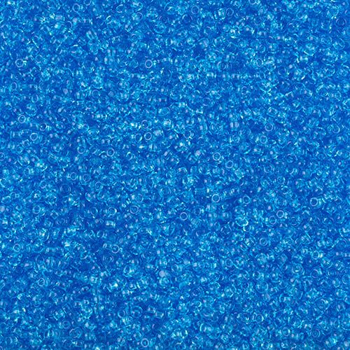 Seed Bead 11/0 Cut Transparent Light Blue 100 G bag Loose